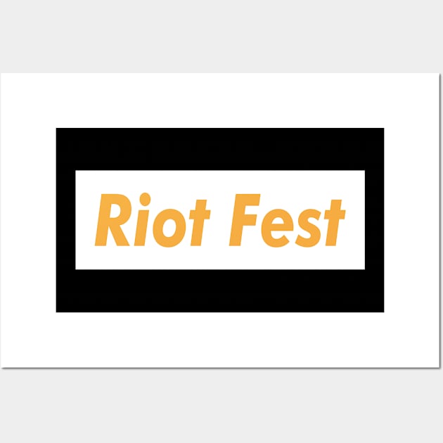 Riot Fest Meat Brown Wall Art by WE BOUGHT ZOO